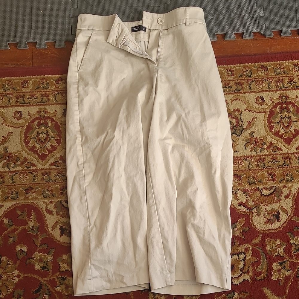 Simply Vera Vera Wang Cream Wide Leg Pants